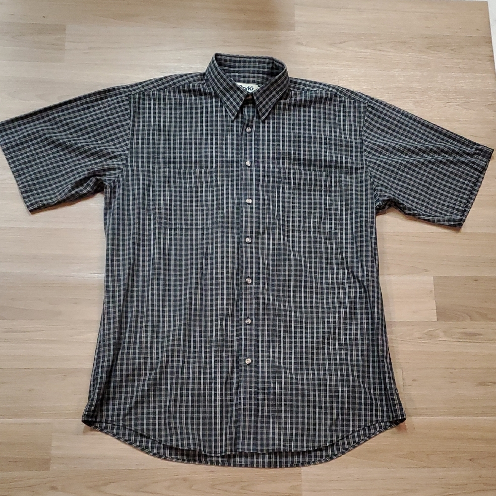 Classic Black Checkered Men's Shirt